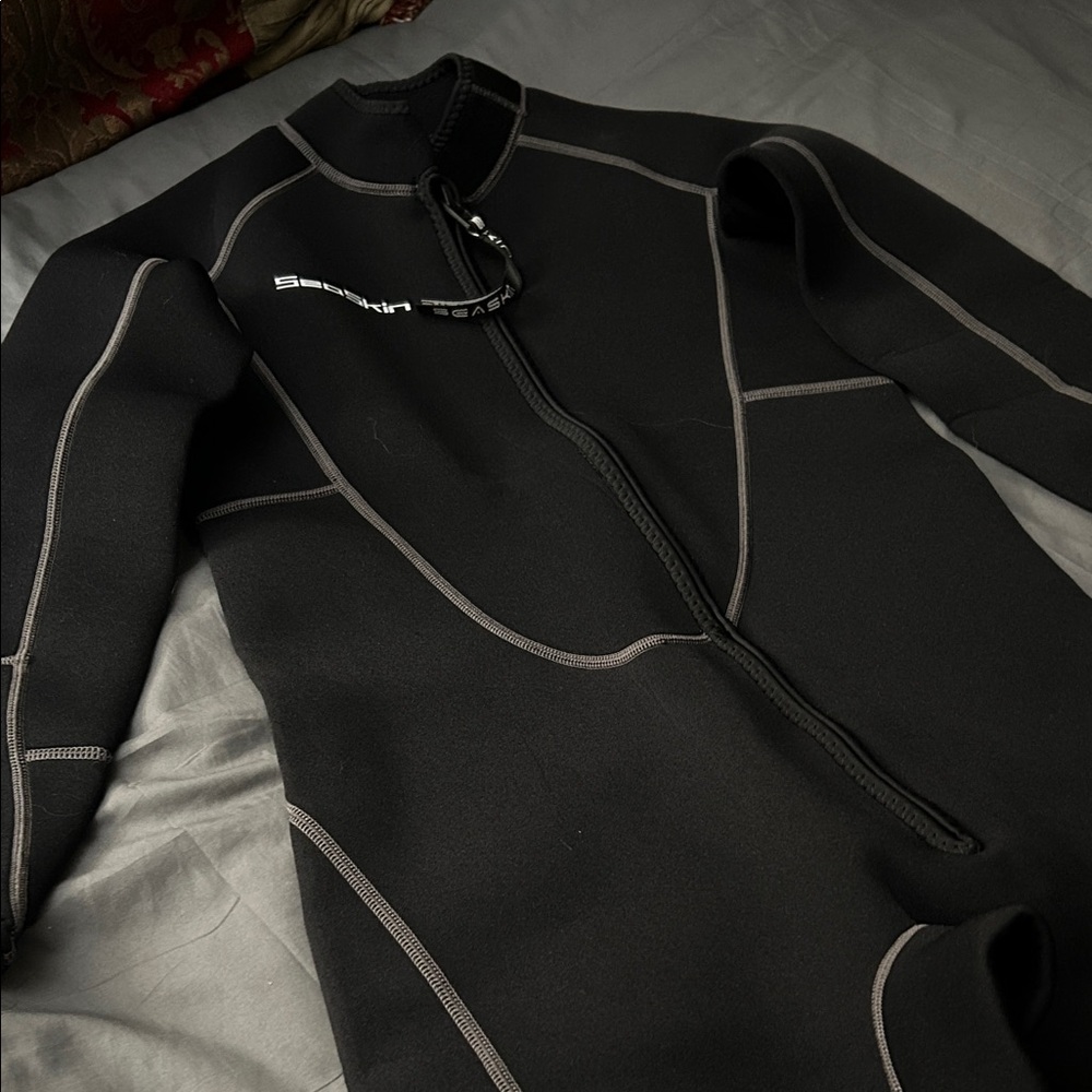 Sea Skin Black Men's Swim Wetsuit